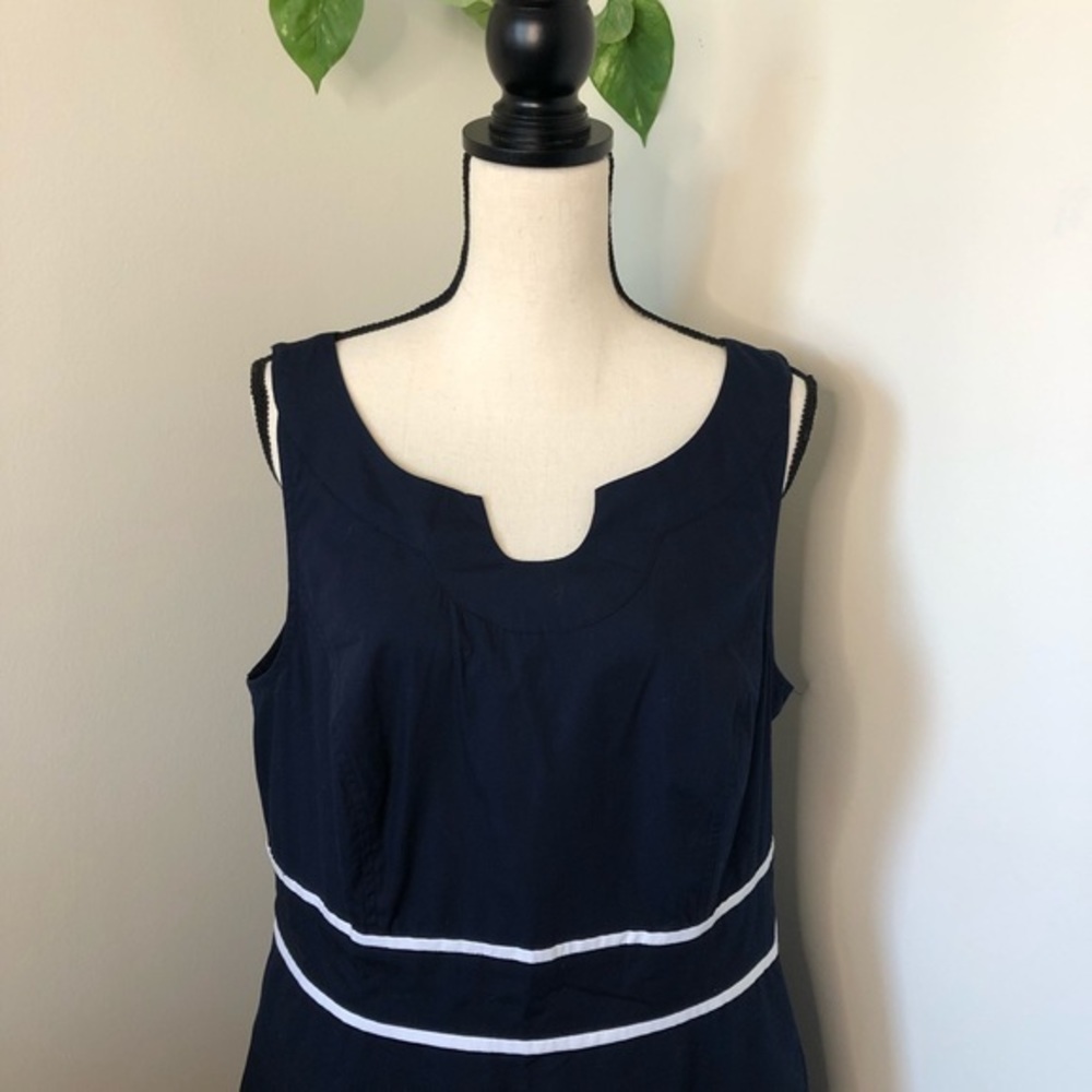 Eshakti Fit & Flare Color Block Midi Dress - image 4